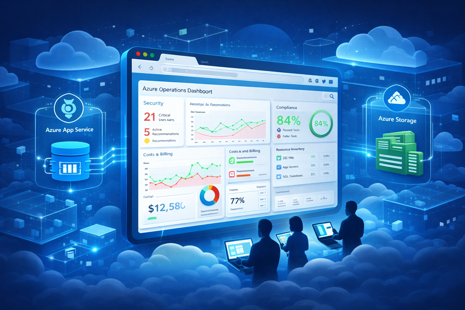 Building a Persistent Azure Operations Dashboard (AZQR + App Service + Storage)