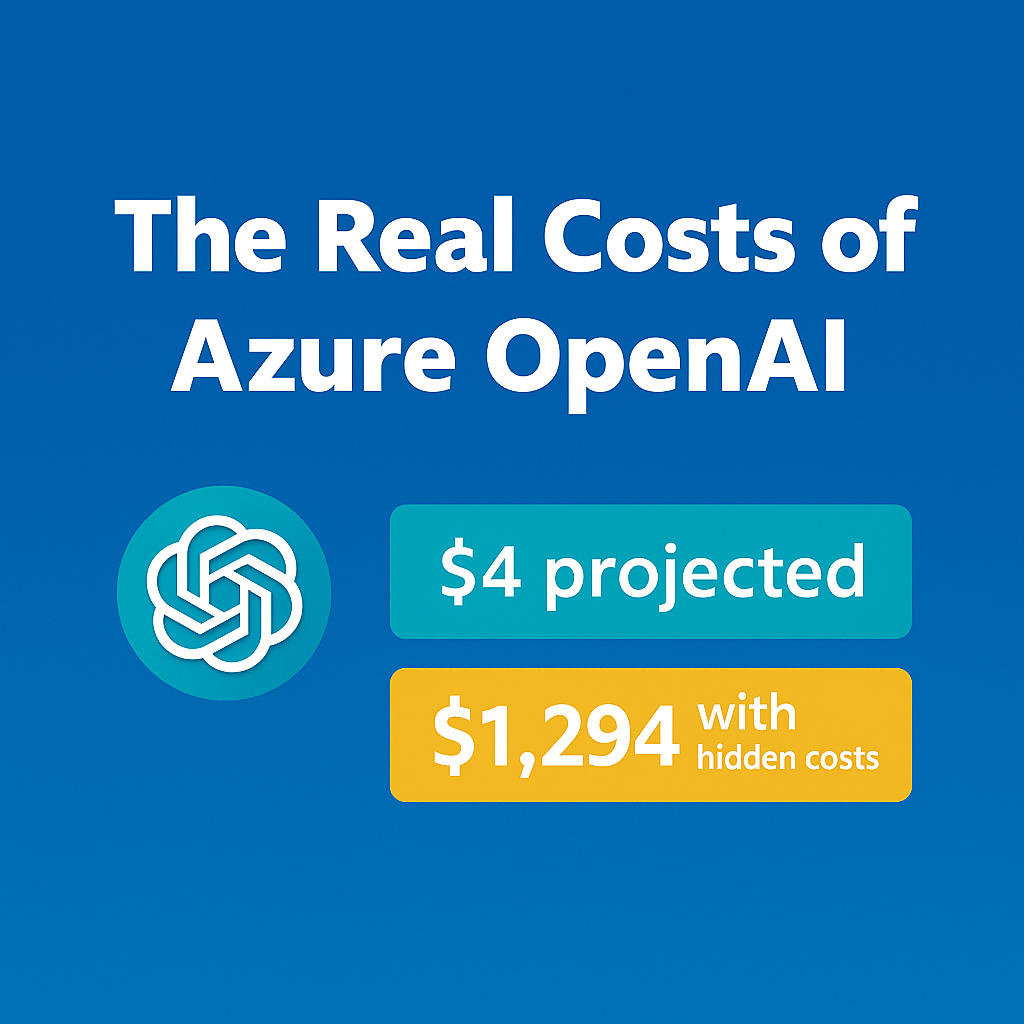 Azure OpenAI Pricing 2025: Real Costs ($2 Demo → $4K Production) + Calculator