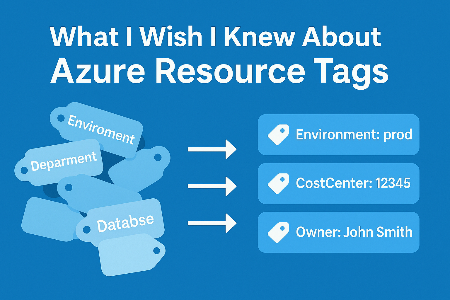 What I Wish I Knew About Azure Resource Tags