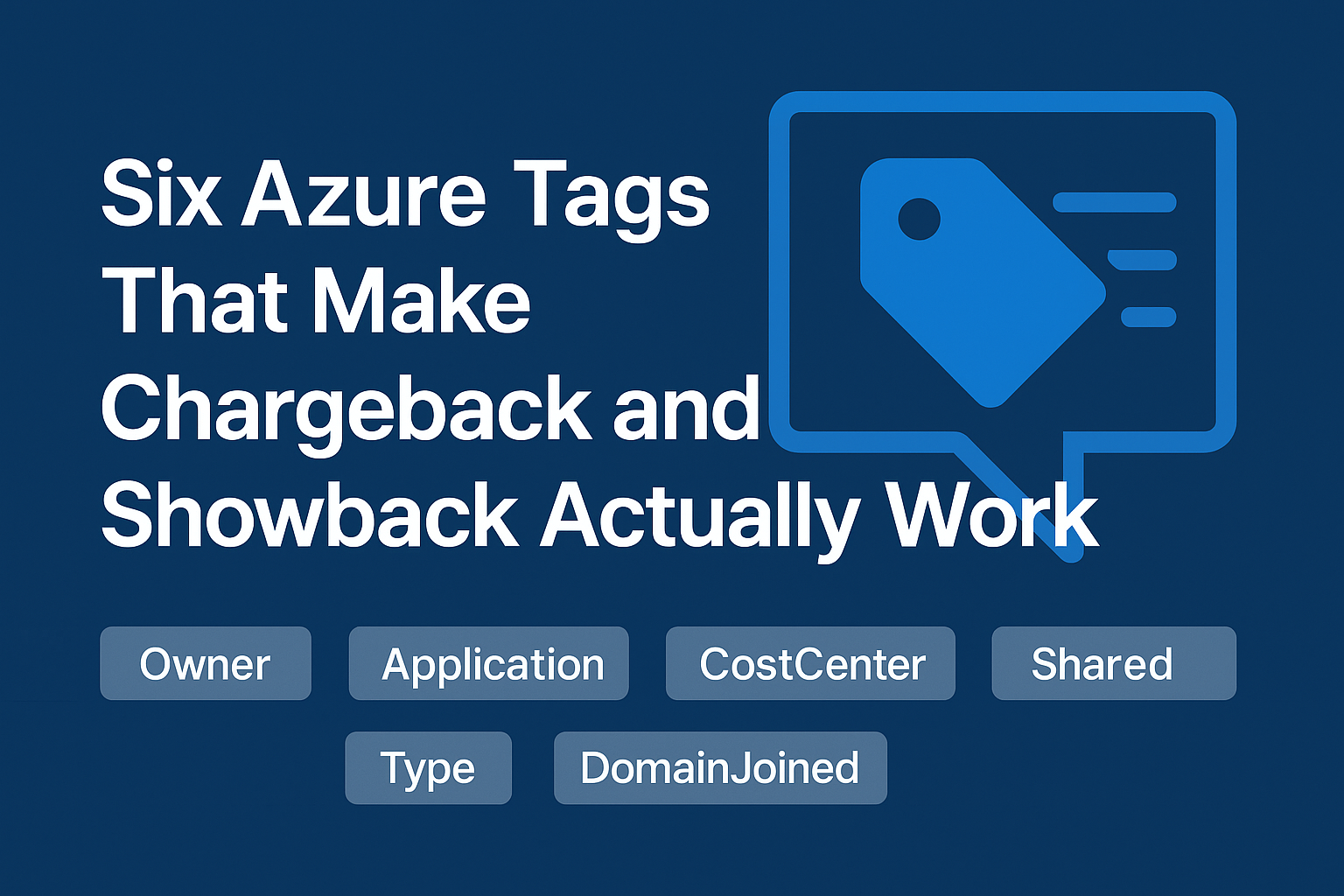 Six Azure Tags That Make Chargeback and Showback Actually Work