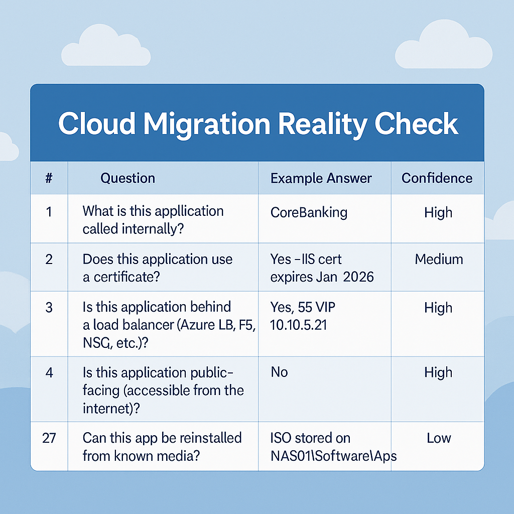 The Spreadsheet I Wish I Had in 2019: Before You Migrate Anything to Azure
