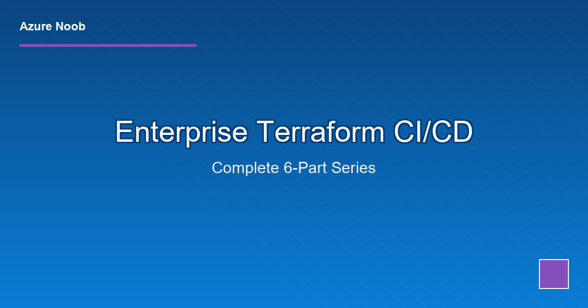 Enterprise-Grade Terraform CI/CD in Azure DevOps - Complete Series